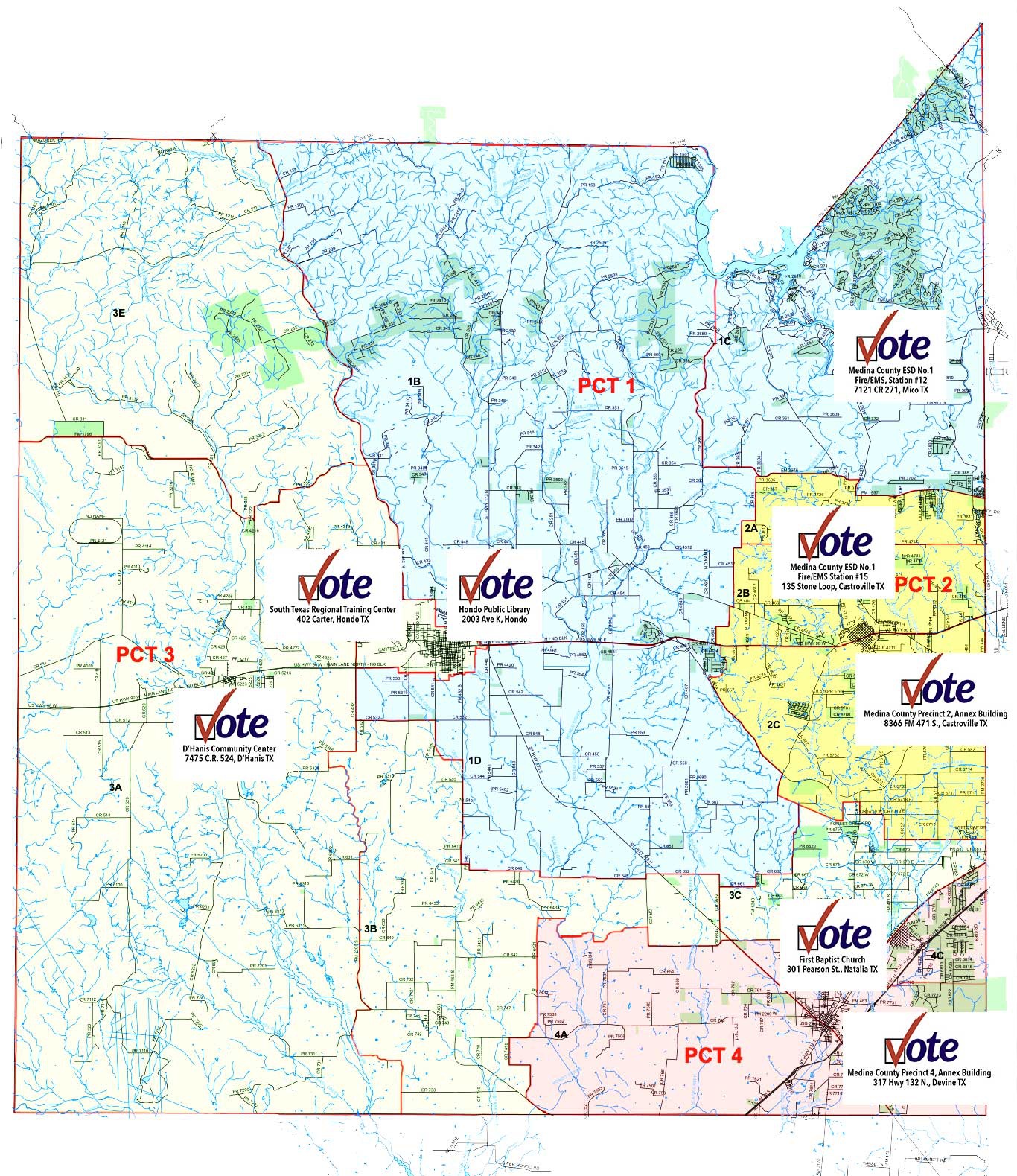 Medina County Precinct Map